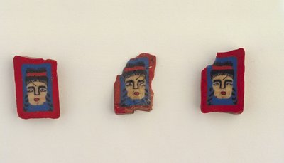 Three Mosaic Plaques, Ptolemaic Period to Roman Period, 100 BC-100 AD by Egyptian